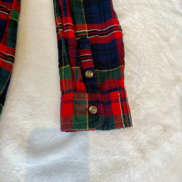 American Eagle, Boyfriend-Fit Plaid Button Down, Size S - Picture 10 of 12